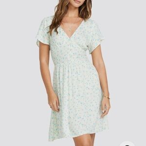 Billabong Floral Print V-Neck Dress